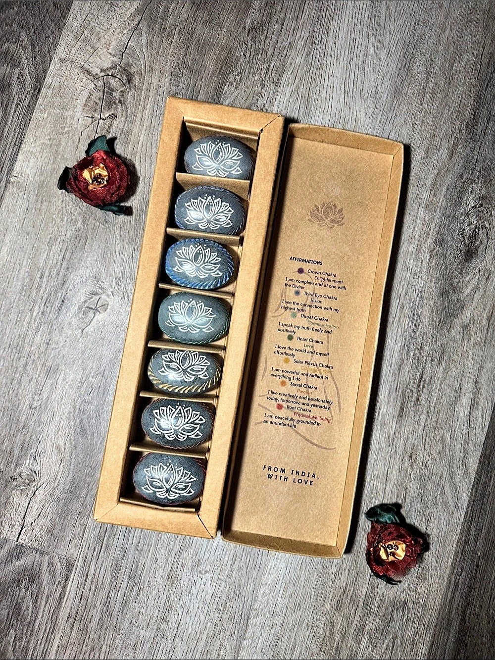 Natural Engraved Stone Set
